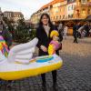 Traditionell besucht das Nürnberger Christkind immer am Samstag vor dem 1. Advent den Weihnachtsmarkt in Schweinfurt