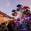 Traditionell besucht das Nürnberger Christkind immer am Samstag vor dem 1. Advent den Weihnachtsmarkt in Schweinfurt