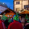 Traditionell besucht das Nürnberger Christkind immer am Samstag vor dem 1. Advent den Weihnachtsmarkt in Schweinfurt