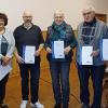 Auf dem Foto Anna Ortmann, Anna-Maria Endres, Gerhard Müller, Edith Treuting, Karl-Heinz Werner, Toni Bötsch.