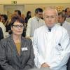 Neu im Amt: Gabriele Frings wurde von (von links) Landrat Thomas Schiebel, dem Ärztlichen Direktor Dr. Michael Schlenker und Klinikreferent Hans-Peter Quindeau als neue Pflegedirektorin des Klinikums Main-Spessart begrüßt.
