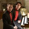 Die Brüder Markus (vorne) und Pascal Kaufmann boten den Zuhörern an der Mühleisenorgel in Königsberg einen besonderen stimmungsvollen Hörgenuss