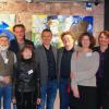 Bei der Ausstellungseröffnung zum 14. Kunstpreis der Stadt Marktheidenfeld (von links): Jochen Harth (Arge GKP und Harth), Bürgermeister Thomas Stamm, Helmut Droll (Kunstpreisträger 2022), Jury-Mitglied Ralph Thamm, Angelika Summa (Berufsverband Bildender Künstler Unterfranken), Helge Bey (Architekturbüro Haase und Bey), Andi Schmitt (Vereinigung Kunstschaffender Unterfranken),  Dr. Henrike Holsing (stellv. Direktorin Kulturspeicher Würzburg), Kulturamtsleiterin Inge Albert.