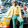 Walter Back ist ein Fan getunter Ford-Modelle. Das Foto entstand 1975 am Nürnberger Norisring.