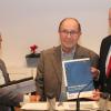 Jubilar für 75 Jahre Mitgliedschaft zur EVG geehrt. Jubilar Josef Förster wurde vom Festredner Bernd Rützel und dem EVG-Ortsverbandsvorsitzenden Thomas Scheb für 75 Jahre Mitgliedschaft besonders geehrt. 