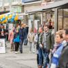 Tausende Menschen strömen am Mantelsonntag 27.10.24 in die Würzburger Innenstadt zum Shoppen.