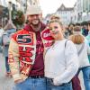 Tausende Menschen strömen am Mantelsonntag 27.10.24 in die Würzburger Innenstadt zum Shoppen.