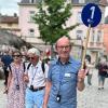 Als Gästeführer in Ochsenfurt unterwegs.