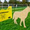 Auf dem Gelände des Staatsgutes Schwarzenau gibt es jetzt eine Demo-Anlage für wolfsabweisende Zäune. 