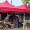 Die neuen Faltpavillons waren beim letzten Backtag im Schlosshof im Einsatz.