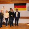 Ehrengäste der Feierlichkeiten zu 35 Jahre Grenzöffnung in der Oberfladunger Stachushalle, von links Ralf Möllerhenn, stv. Bürgermeister Kaltennordheim, Eva Böhm, stv. Landrätin Landkreis Rhön-Grabfeld, Ralf Liebaug Beigeordneter des Landkreises Schmalkalden-Meiningen sowie Michael Schnupp, 1. Bürgermeister Stadt Fladungen. Ehrengäste der Feierlichkeiten zu 35 Jahre Grenzöffnung in der Oberfladunger Stachushalle, von links Ralf Möllerhenn, stv. Bürgermeister Kaltennordheim, Eva Böhm, stv. Landrätin Landkreis Rhön-Grabfeld, Ralf Liebaug Beigeordneter des Landkreises Schmalkalden-Meiningen sowie Michael Schnupp, 1. Bürgermeister Stadt Fladungen.