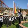 Vor zehn Jahren, beim "Doochrewell 2014" gab der damalige Tätsch'r-Vorsitzende Axel Zeier den Ton am Springbrunnen am Alten Rathaus an.