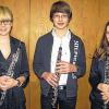 Verbandssieger Oboentrio: (von links) Leonie Reinhardt, Cornelius Moller und Elena Holler.