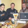 Piraten aus Überzeugung beim ersten Stammtisch in Bad Königshofen: Matthias Lahne (von links), Waldemar Nebolsin, Stefan Lahne, Albert Barth und Michael Meier.