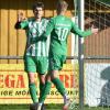 Jannik Weiss (links) vom FC Bayern Fladungen (daneben Moritz Weiss) traf im Spiel beim VfL Sportfreunde Bad Neustadt zum 1:0 – und in letzter Minute auch zum 2:1-Sieg.