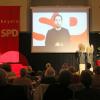 SPD-Generalsekretär Kevin Kühnert konnte nicht persönlich zum Gratulieren nach Schonungen kommen, wandte sich aber mit einer Videobotschaft den Ortsverband.