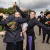 Großartige Stimmmung beim Weisbacher Oktoberfest. Nach dem Festzug wurden auf dem Sportplatz noch getanzt.