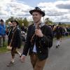 Großartige Stimmmung beim Weisbacher Oktoberfest. Nach dem Festzug wurden auf dem Sportplatz noch getanzt.