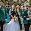 Großartige Stimmmung beim Weisbacher Oktoberfest. Nach dem Festzug wurden auf dem Sportplatz noch getanzt.