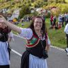 Großartige Stimmmung beim Weisbacher Oktoberfest. Nach dem Festzug wurden auf dem Sportplatz noch getanzt.