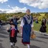 Großartige Stimmmung beim Weisbacher Oktoberfest. Nach dem Festzug wurden auf dem Sportplatz noch getanzt.