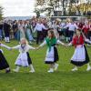 Großartige Stimmmung beim Weisbacher Oktoberfest. Nach dem Festzug wurden auf dem Sportplatz noch getanzt.