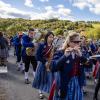 Großartige Stimmmung beim Weisbacher Oktoberfest. Nach dem Festzug wurden auf dem Sportplatz noch getanzt.
