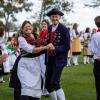 Großartige Stimmmung beim Weisbacher Oktoberfest. Nach dem Festzug wurden auf dem Sportplatz noch getanzt.