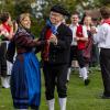 Großartige Stimmmung beim Weisbacher Oktoberfest. Nach dem Festzug wurden auf dem Sportplatz noch getanzt.