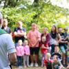 Andacht zum Jubiläumsfest des Kindergartens an der Marienkapelle in Helmstadt.