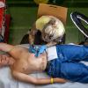 Viele Aussteller und Besucher trafen sich am Samstag bei der Tattoo und Art Convention in der Sennfelder Frankenhalle. Die Möglichkeit sich tätowieren zu lassen wurde gut genutzt.
