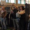Viele Aussteller und Besucher trafen sich am Samstag bei der Tattoo und Art Convention in der Sennfelder Frankenhalle. Die Möglichkeit sich tätowieren zu lassen wurde gut genutzt.