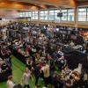 Viele Aussteller und Besucher trafen sich am Samstag bei der Tattoo und Art Convention in der Sennfelder Frankenhalle. Die Möglichkeit sich tätowieren zu lassen wurde gut genutzt.