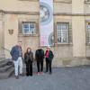 Stefan Hofmann,  Angelika Summa, Thomas Pfarr und Linde Unrein (v. l.) vor der neuen Ausstellung.