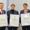 Neue Mitglieder im Bündnis Familie und Arbeit im Landkreis Würzburg sind: (von links) Sonja Maader (König & Bauer), Klaus Rostek (Landratsamt Würzburg), Christiane Matzewitzki (Stadt Würzburg), Willy Willeke (Deutsche Rentenversicherung), Thorsten Goslar (Ikea), Günter Schürger (Vogel Business Media), Bernhard Pammer (AWO) und Claus Schreiner (Familienbund, Moderator).