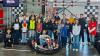 Die Teilnehmerinnen und Teilnehmer der Gaujugendfahrt, im Kart 1. Gaujugendleiter Thomas Kaiser, hintere Reihe Mitte Gaujugendsprecherin Carina Eichhorn, 2. Gaujugendleiter Lukas Müller, Jugendsprecher Maximilian König.