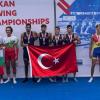Silber für Bulgariens U19 mit Valentin Andonov (3.v.l.) - 1sec hinter der Türkei und mit 6:09,7 war der 4x fast 2sec schneller als WM-Gewinner Deutschland im August in Kanada.