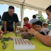 Beim Naturerlebnistag in Feuerbach konnten die Kinder Teebeutel abfüllen und Gewürze mischen.