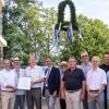 Vertreter des Architekturbüros, der Baufirma, des St.-Bruno-Werks und der Stadtverwaltung nahmen am Richtfest teil (von links):  Matthias Hetterich (Hetterich Architekten BDA), Jochen Göbel (Geschäftsführer Göbel Bau), Prof. Christian Baumgart (Aufsichtsrat St.-Bruno-Werk), Frank Hermann, (geschäftsführender Vorstand St.-Bruno-Werk), Christian Schuchardt (Oberbürgermeister Würzburg), Bruno Greier (Aufsichtsrat St.-Bruno-Werk), Adolf Bauer (Aufsichtsratsvorsitzender St.-Bruno-Werk), Siegfried Issig (Vorstand St.-Bruno-Werk), Johannes Zull (Architekt St.-Bruno-Werk), Andreas Michel (Hetterich Architekten), Manfred Bätz (Vorstand St.-Bruno-Werk), Benjamin Schneider (Stadtbaurat Würzburg) und Karl Stahl (Ehrenvorsitzender St.-Bruno-Werk).