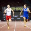 Stabhochspringer Armand Duplantis ließ Hürdenläufer Karsten Warholm keine Chance über 100 Meter.