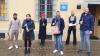 Bei der Übergabe der leckeren Dankeschön-Tüten an der Kitzinger Polizeiwache: (von links) JU-Ortsvorsitzenden Kitzingen Denis Hoffmann, Miriam Kahl, MdL Barbara Becker, JU-Kreisvorsitzenden Simon Rinke, Simon Kahl und Max Hegler.
