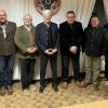 Auf dem Bild die Vorstände (von links): Theo Eselgrimm, Thomas Höger, Sigmund Stadler, Dr. Raimund Abele, Dietmar Pfränger, Fritz Ritznmann, Cornelius Baumann, Uwe Heimrich
