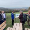 Rast am Münnerstädter Panoramablick. Das Foto entstand bei der Erstbegehung im Herbst. Am Sonntag, 7. Mai wird der Weg jetzt offiziell eröffnet.