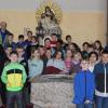 Die 3. und 4. Klasse Grundschule Gräfendorf in der ehemaligen Kirche.