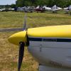 In langer Reihe parkten die 28 Teilnehmer ihre Flugzeuge am Flugplatz Schweinfurt-Süd.