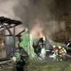 Ein Bild der Verwüstung: Nach dem Brand auf der Naturheilinsel in Würzburg im April 2022.
