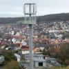 40 Meter ist der neue Handymast bei Fuchsstadt hoch.