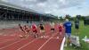 Start des 10.000-Meter-Bahnlaufs im Sickergrundstadion.