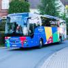 Die türkische Nationalmannschaft - hier bei der Busankunft - wird für einen kurzen Flug kritisiert.