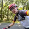 "Der Kurs liegt mir": Unser Bild zeigt den Bad Brückenauer Radsportler Maximilian Jäger bei einer Trainingsfahrt nahe Paris.
